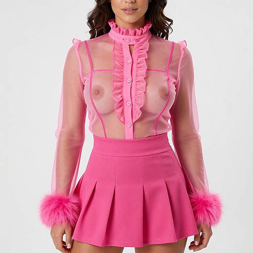 Playful Preppy Pink Fashion Look