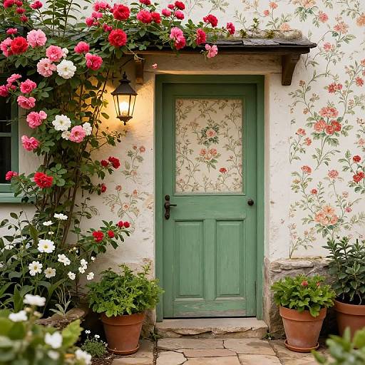 Charming Rustic Cottage Doorway