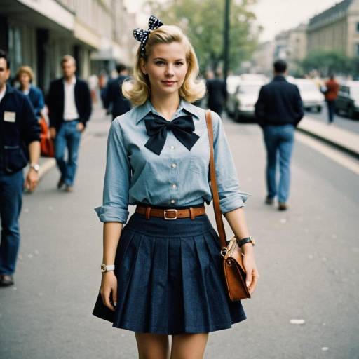 Fifties Fashion: Solo Girl on Street