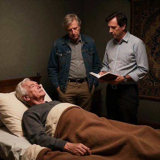 Intimate Gathering in Dim Light