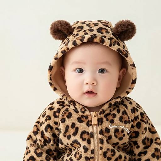 Baby in Leopard Print Outfit