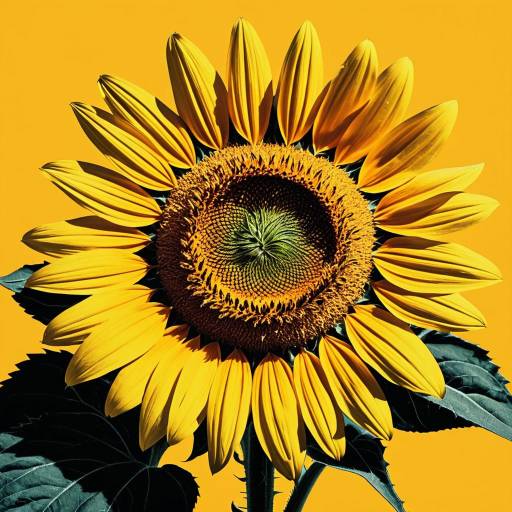 Andy Warhol Style Sunflower Artwork