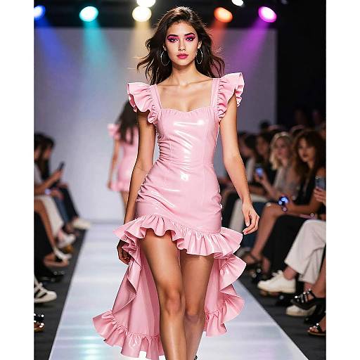 Pink Bimbo Dress Runway Glam