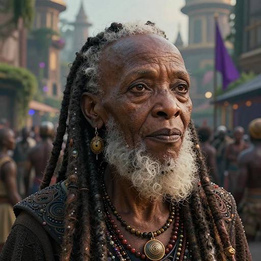 Hyperrealistic Portrait of an African Witch