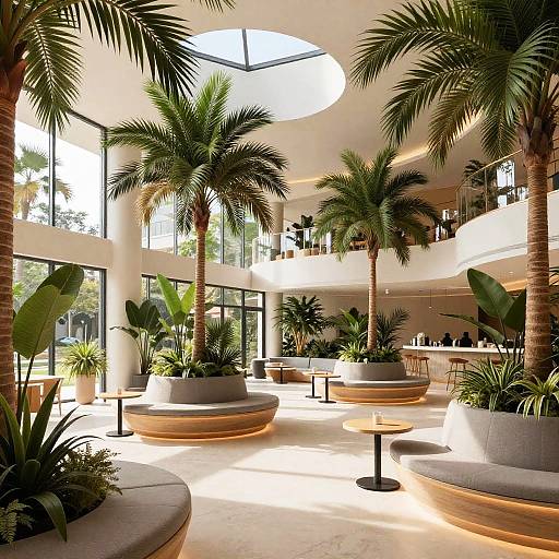 Contemporary Botanical Lounge Design