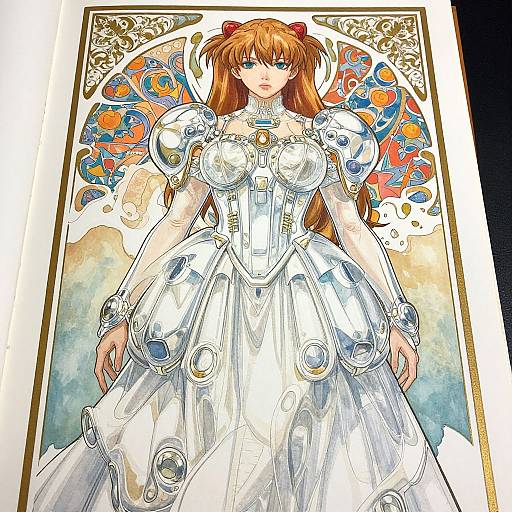 Art Nouveau Future Bride Portrait