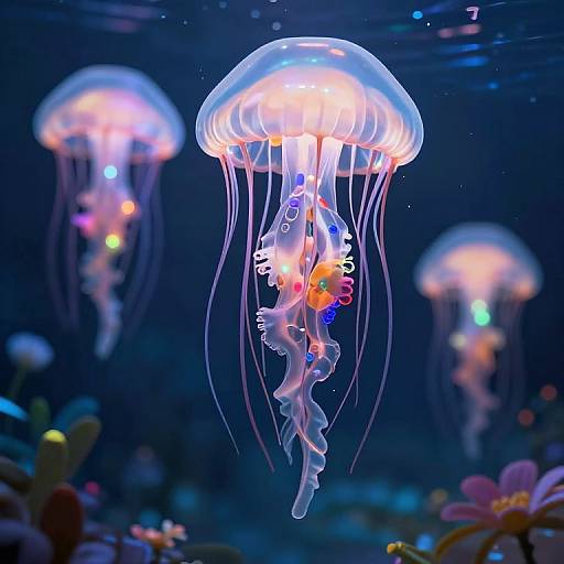Upside-Down Floating Jellyfish Garden