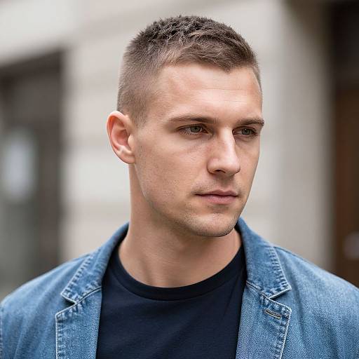 Confident European Man in Streetwear