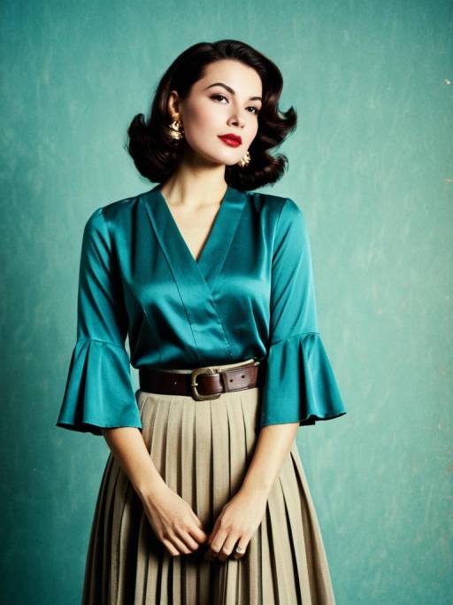 Chic Fashion Look: Woman in Studio