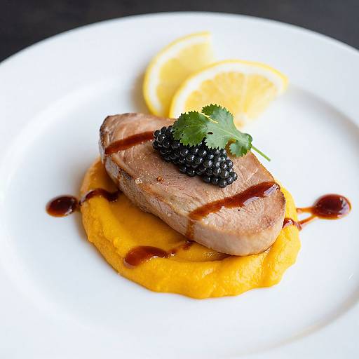 Elegant Foie Gras Terrine with Mango Puree
