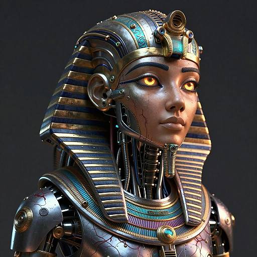 Ultra Realistic Mechanical Girl Portrait