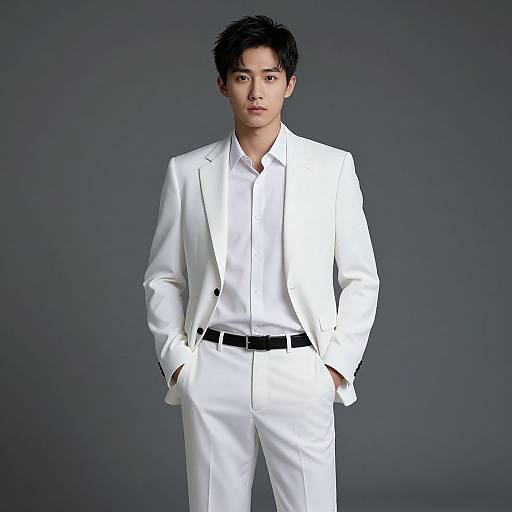 Eleven Season White Suit Male Portrait