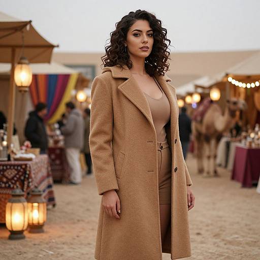 Vintage Desert Party Fashion Portrait