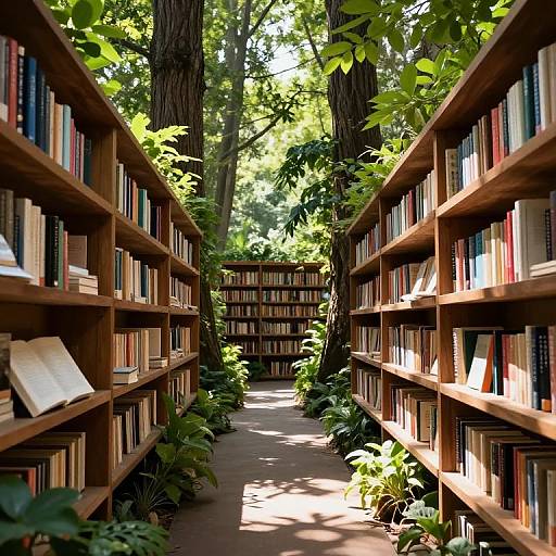 Enchanted Forest Bookshelf Pathway