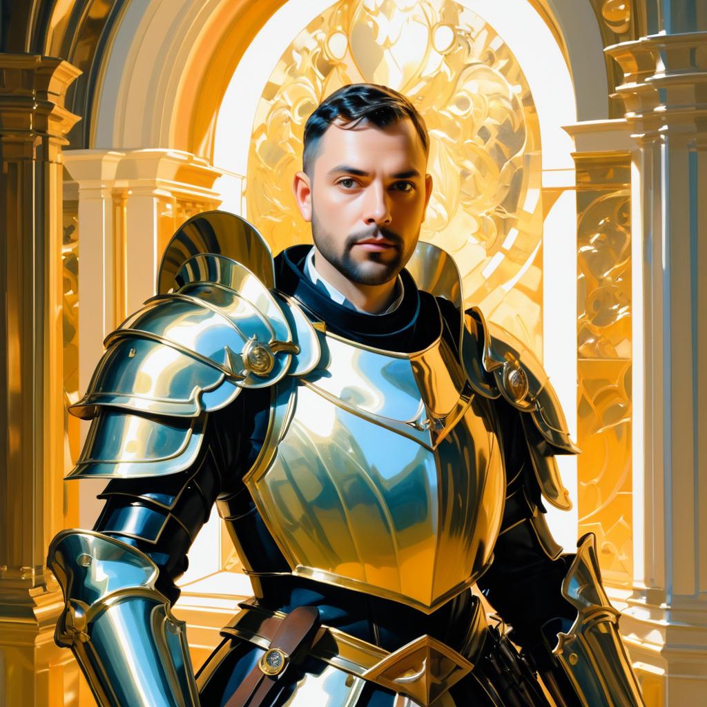 Elegant Portrait of a Fantasy Knight