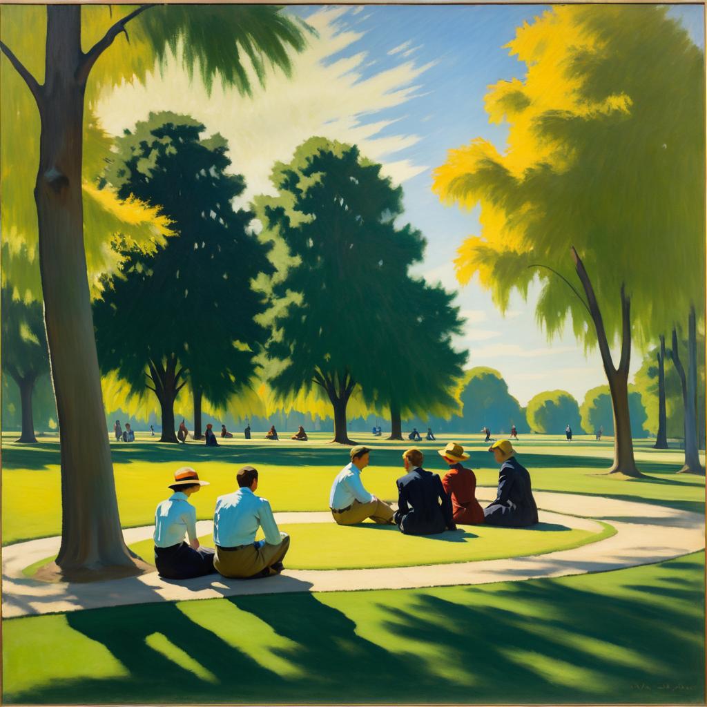 Gathering in the Park: A Vibrant Scene