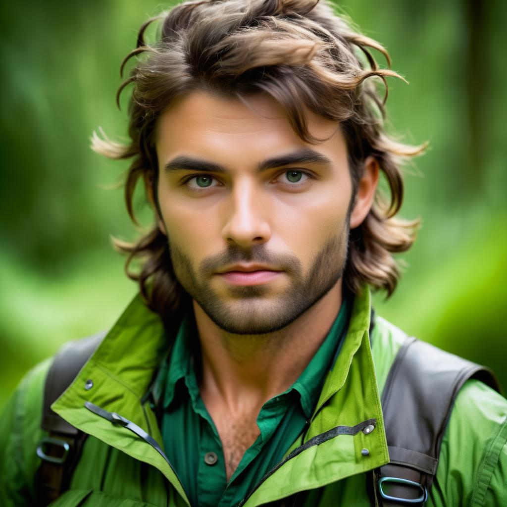 Rugged Explorer Portrait in National Geographic Style