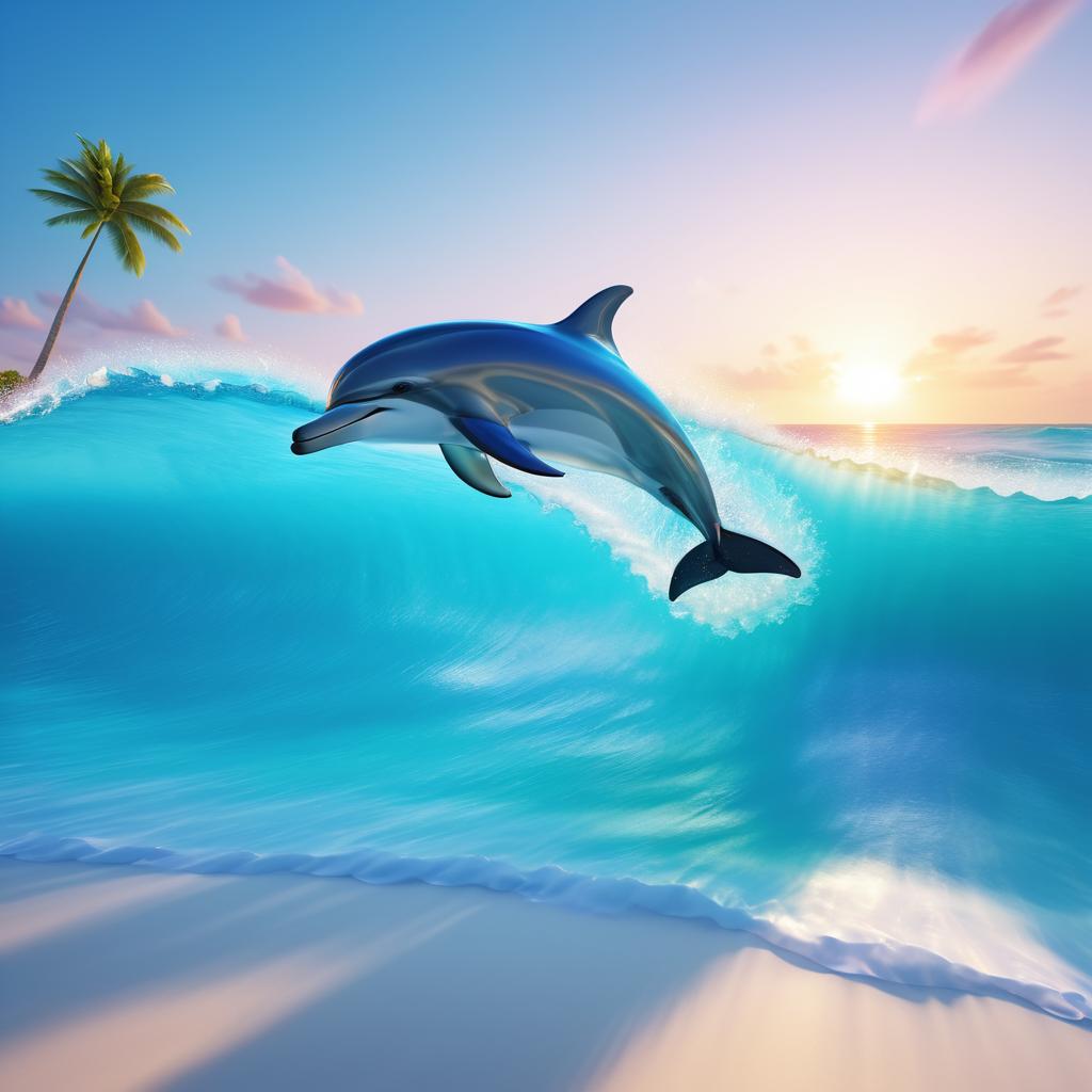 Dolphin Leaping at Tropical Dawn