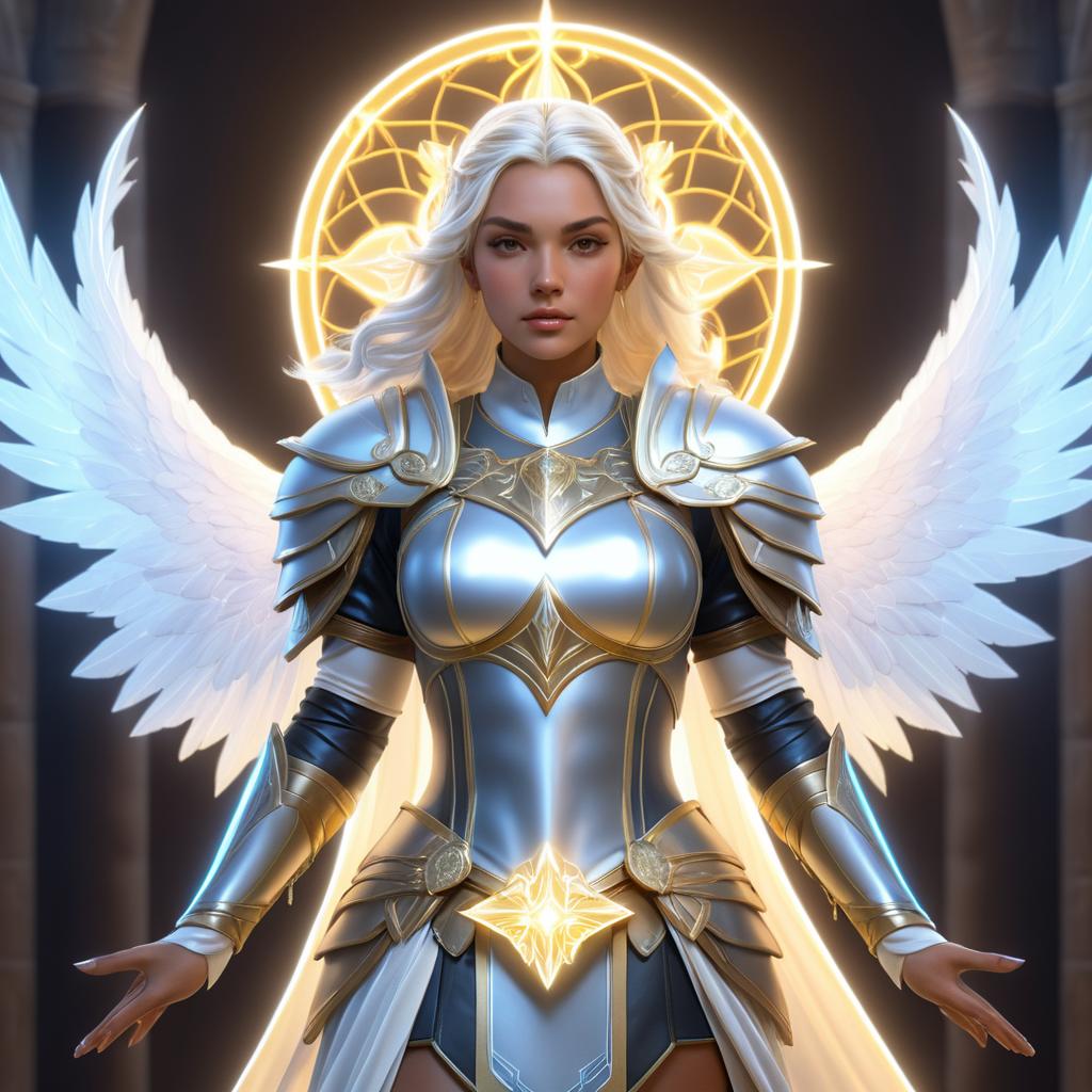 Ethereal Aasimar Cleric Painting Inspiration