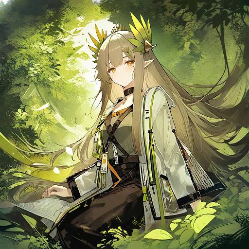 Illustration of Muelsyse (arknights), arknights in the style of Cis (carcharias)