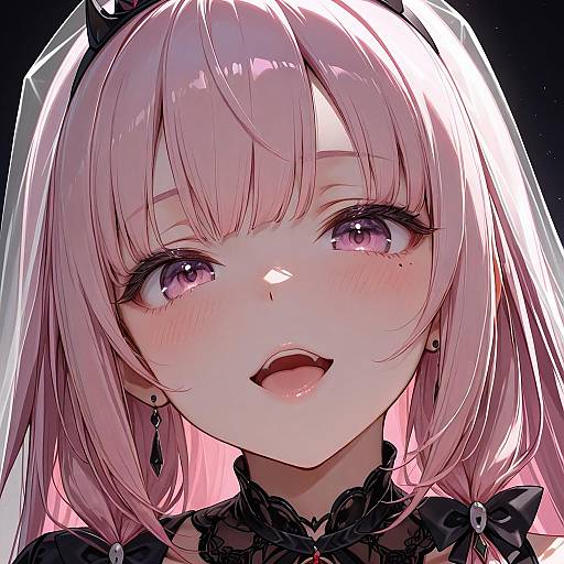 Illustration of Mori calliope (6th costume), hololive in the style of Momendoufu