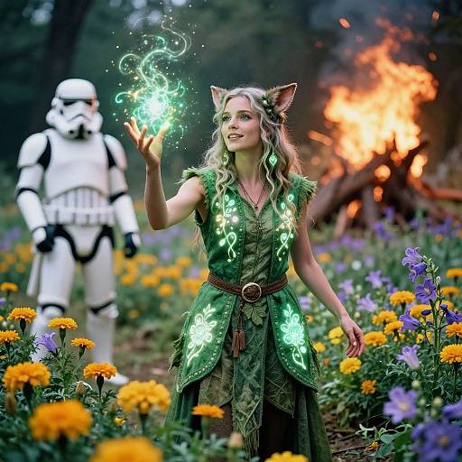 Joyful Biomancer in Mystical Nature