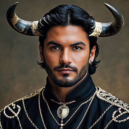 Realistic Matador with Bull and Scar