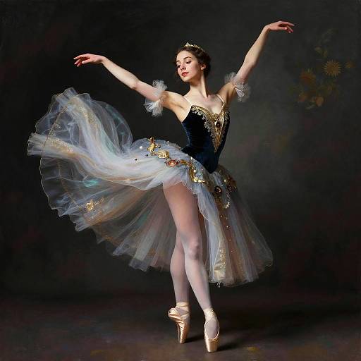 Graceful Ballerina in Elegant Costume