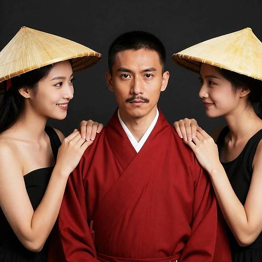 Portrait of Elegance and Intensity