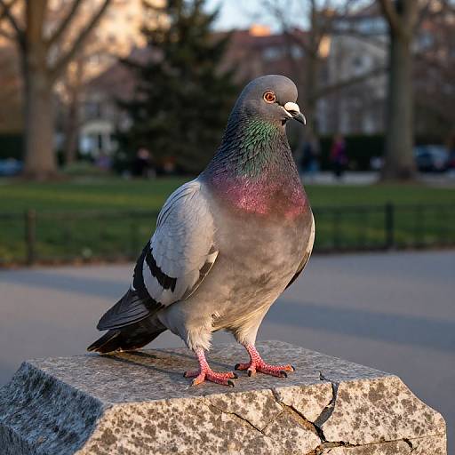 Proud Obese Pigeon on Monument