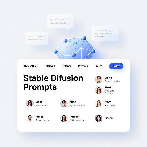 Futuristic AI Art Prompts Interface