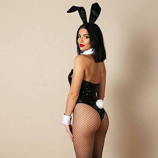 Elegant Bunny Costume Portrait