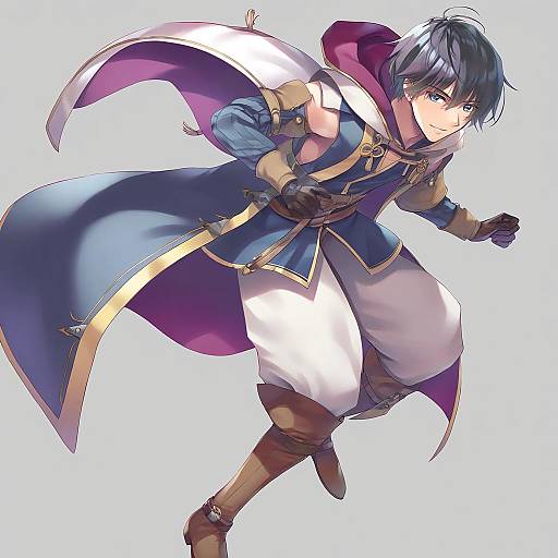 Illustration of Morgan (male) (fire emblem), fire emblem in the style of Tomose shunsaku