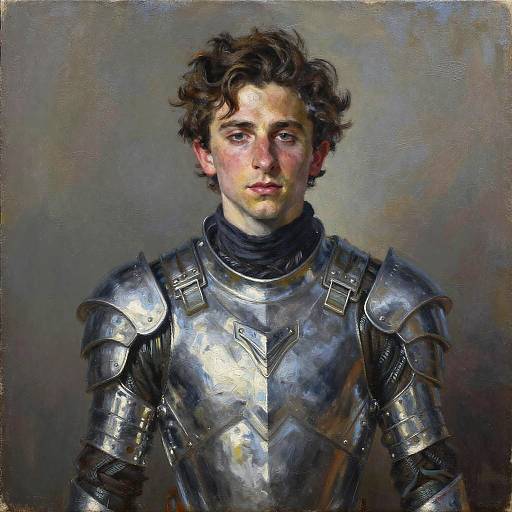 Timothée Chalamet in Futuristic Armor