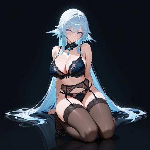 Elegant Lingerie Fashion with Alluring Model Elegant Lingerie Fashion with Alluring Model
