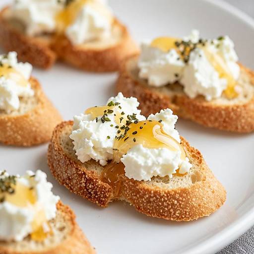 Crostinis with Goat Cheese and Honey