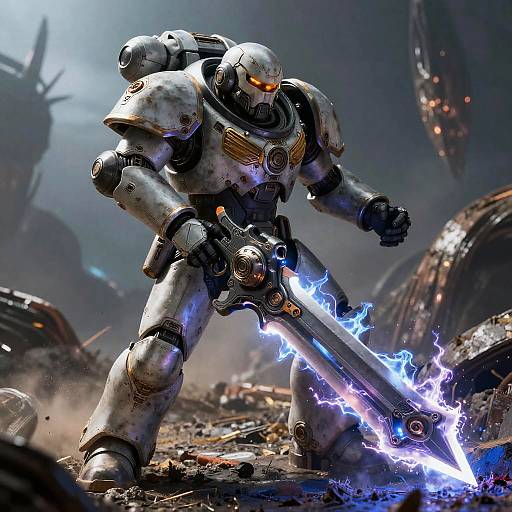 Space Marine Sci-Fi Gun Sword