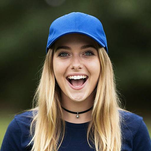 Joyful Young Woman Outdoors Portrait