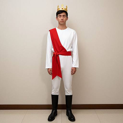 Regal Male Figure in Costume
