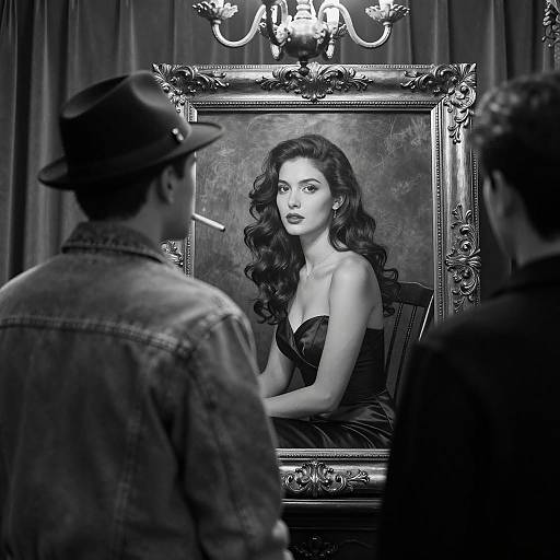 Mysterious Encounter: Noir Photo Art