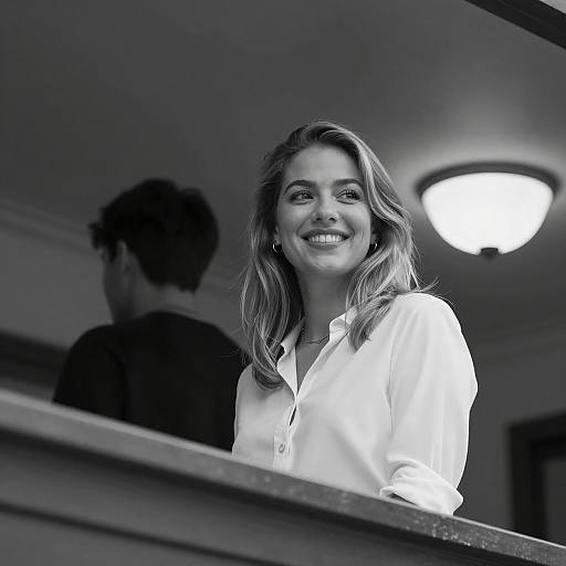 Elegant Black and White Portrait Photography