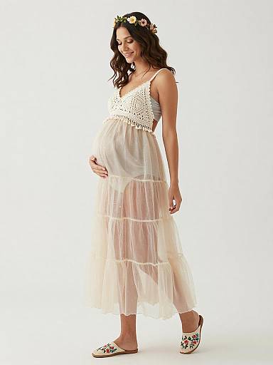 Dreamy Whimsical Boho Maternity Goddess