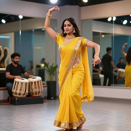 Vibrant Bollywood Dance in Studio