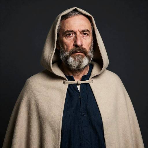 Elderly Man in Cloak and Tunic