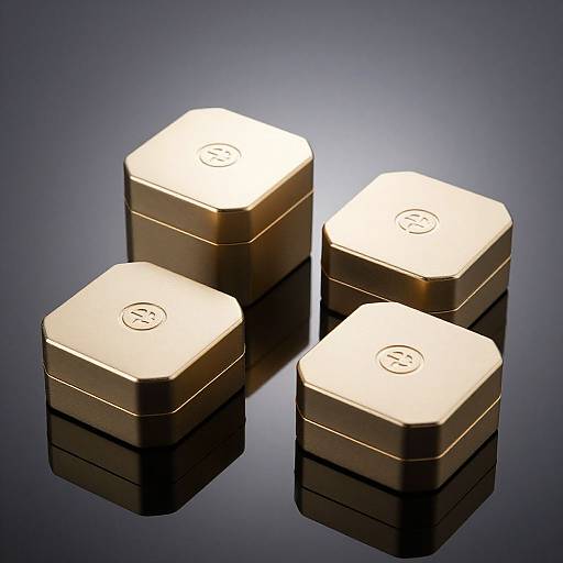 Luxury Cosmetic Boxes with Gold Accents