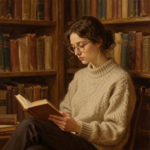 Cozy Rustic Library Moment