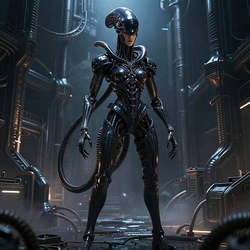 Powerful Female Xenomorph Alien Queen
