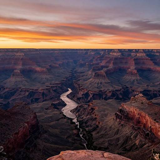 Sunset Panorama of Grand Canyon
