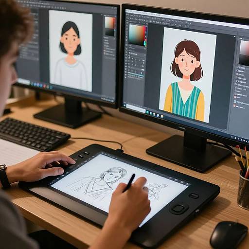 Hand Drawing to Digital Art Workflow