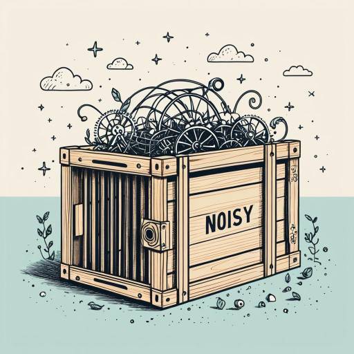 Whimsical Wooden Crate with Inventor's Gears